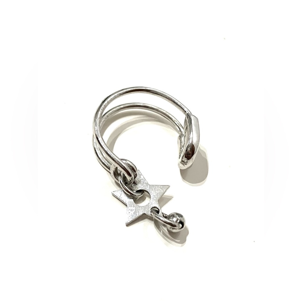 Dior Vintage Hardcore Safety Pin Star Key Ring Set - Picture 8 of 10